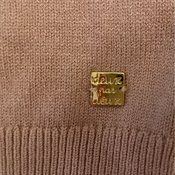 Deux Par Deux  3/4 Sleeve Knitted Top in Beige - Kids Size 8 - Picture 5 of 6